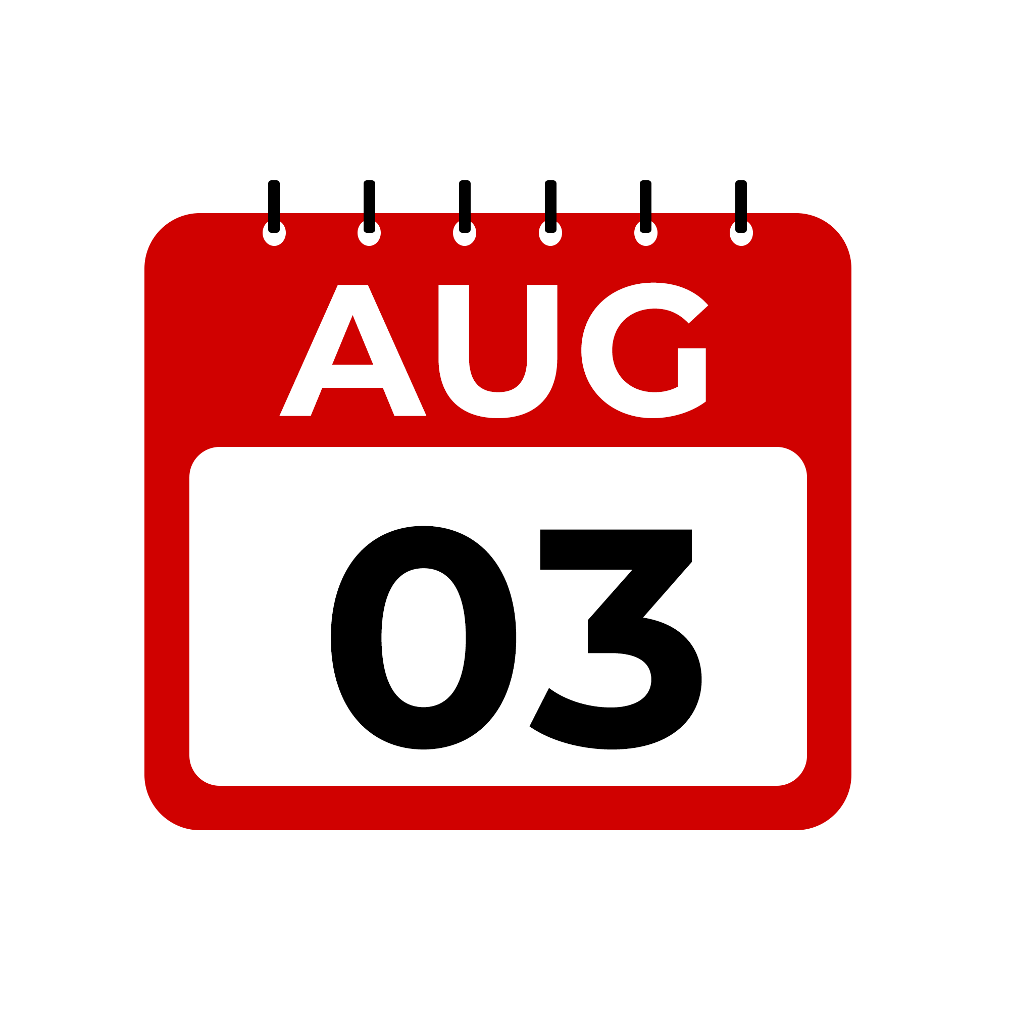 vecteezy august 3 calendar reminder august 3 daily calendar icon 34594747