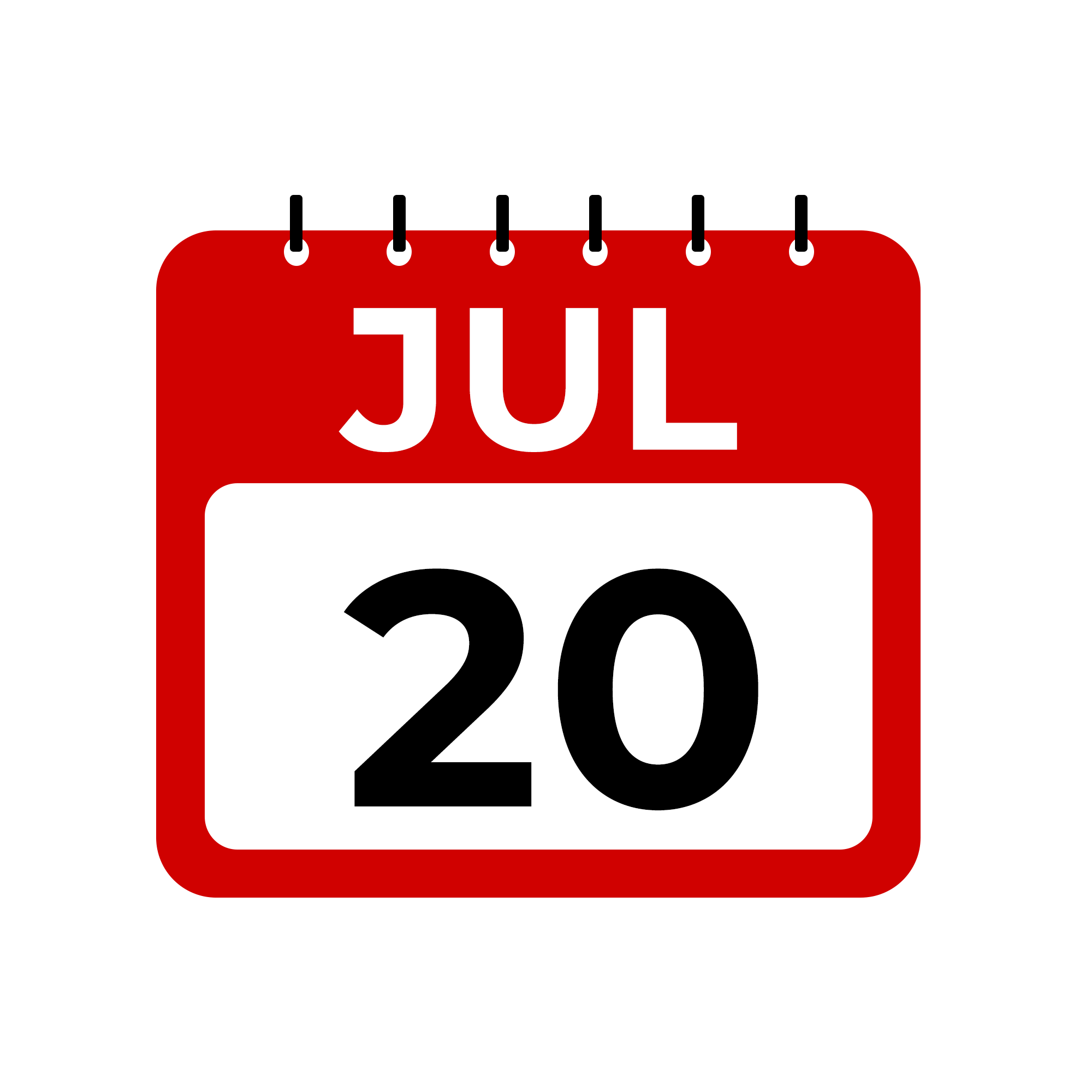 vecteezy july 20 calendar reminder july 20 daily calendar icon 34594546