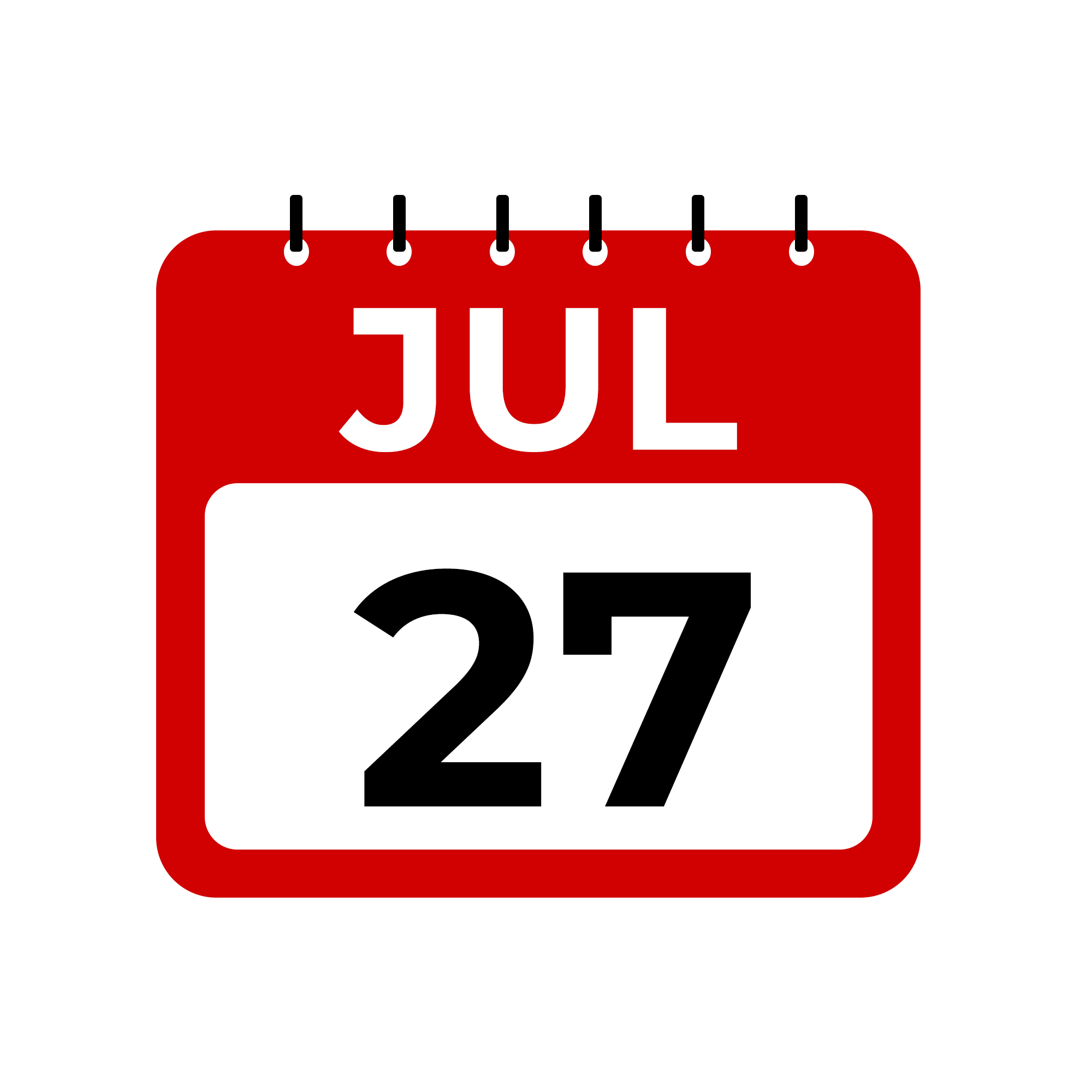 vecteezy july 27 calendar reminder july 27 daily calendar icon 34594787